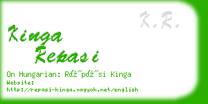 kinga repasi business card